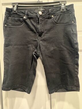 Black Womens Denim Shorts
